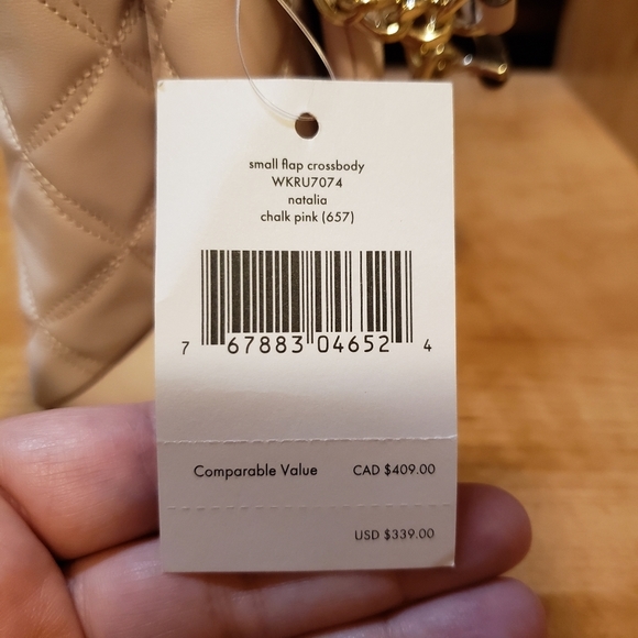 Kate Spade Natalia Small Flap Quilted in Chalk Pink - Picture 4 of 9